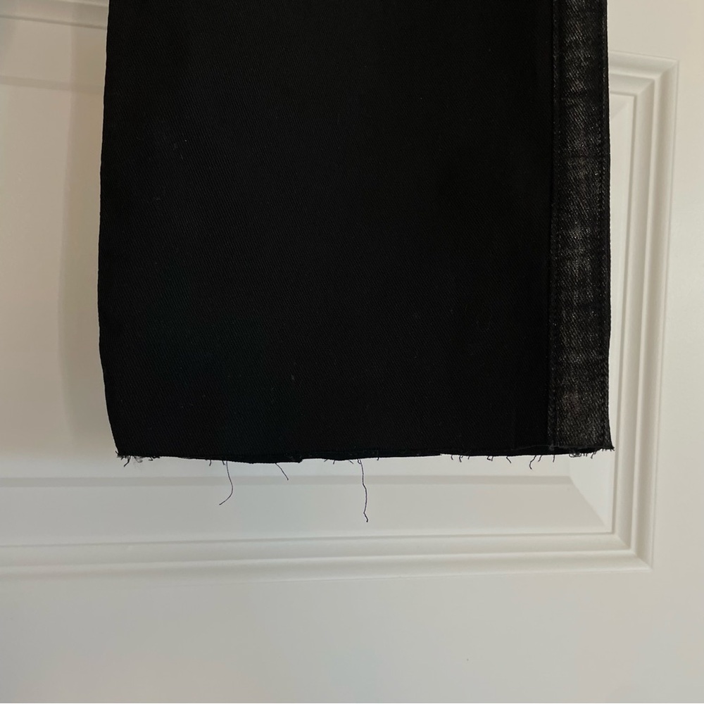Frank & Eileen Wicklow Black Tuxedo Silver Stripe Straight Pants - Picture 5 of 6